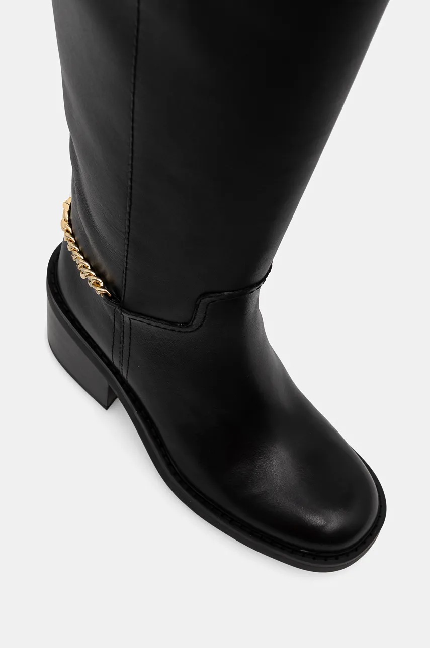 Чоботи MICHAEL Michael Kors Carlisle жіночі колір чорний каблук блок 40F4CLMB5L.001 