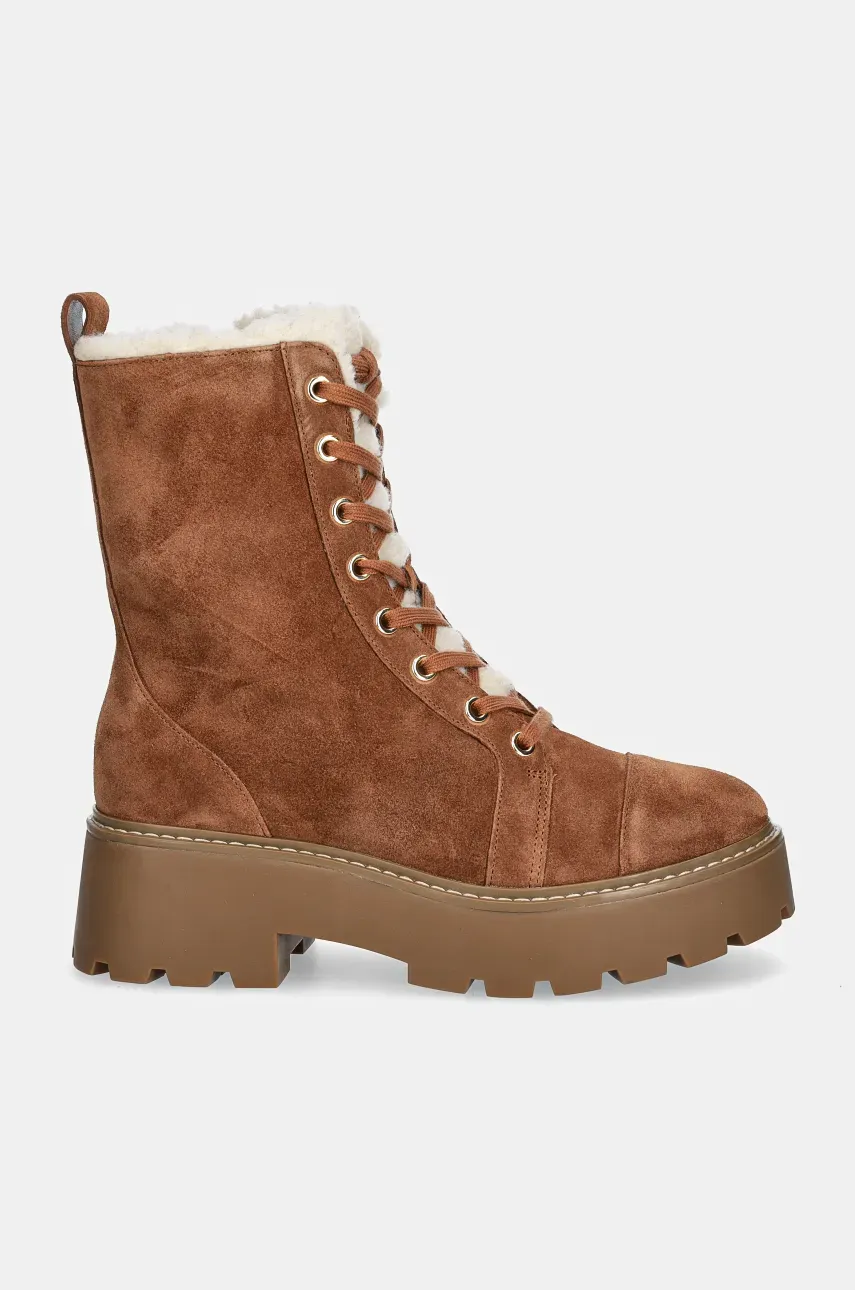Полусапожки MICHAEL Michael Kors Blake женские цвет коричневый на платформе с утеплением 40F4BKFE5S.230 Полусапожки MICHAEL Michael Kors Blake женские цвет коричневый на платформе с утеплением 40F4BKFE5S.230