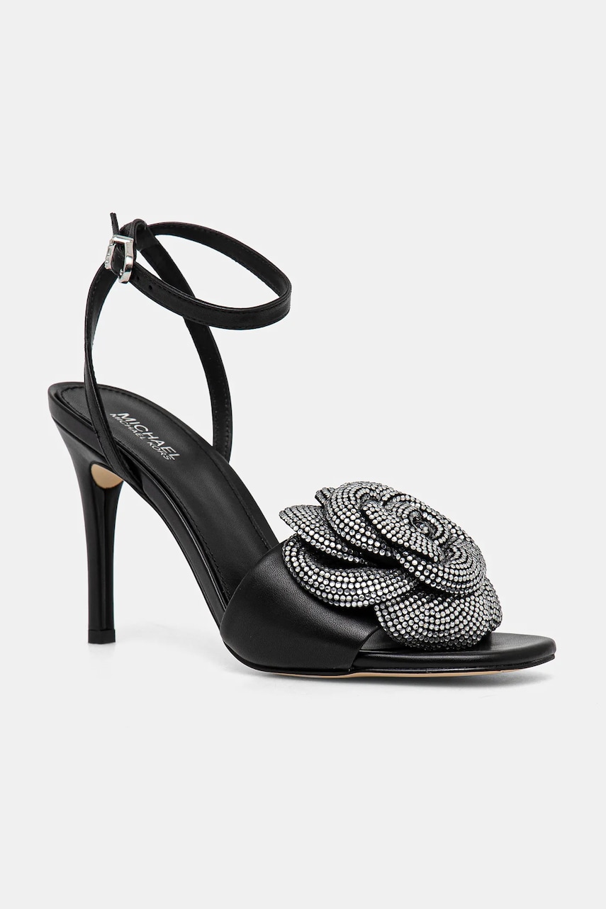 MICHAEL Michael Kors sandale de piele Elodie culoarea negru, 40F4EDHS4L.001