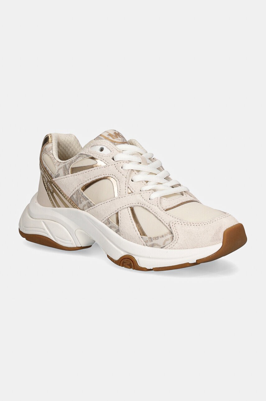 MICHAEL Michael Kors sneakers Leo culoarea bej, 43F4LEFS5S.170