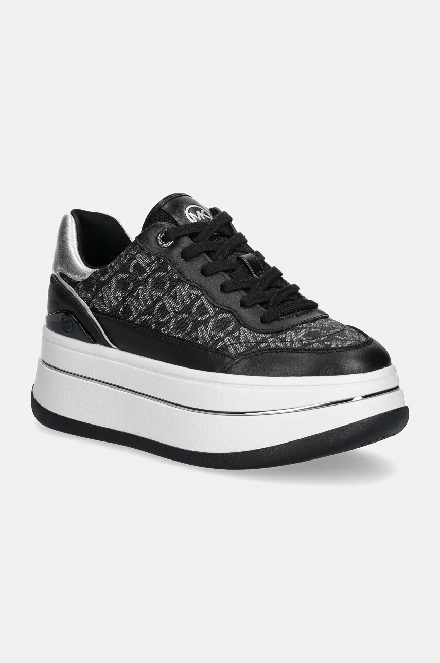 

Кожени маратонки MICHAEL Michael Kors Hayes в черно 43F4HYFS2L.023, Черен