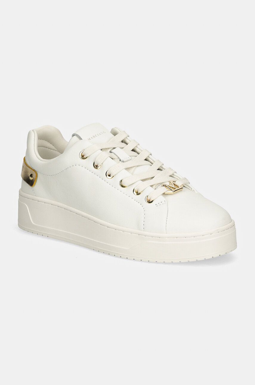 Levně Kožené sneakers boty Marciano Guess CUP SOLE SNEAKER bílá barva, 4YGZ17 7167A