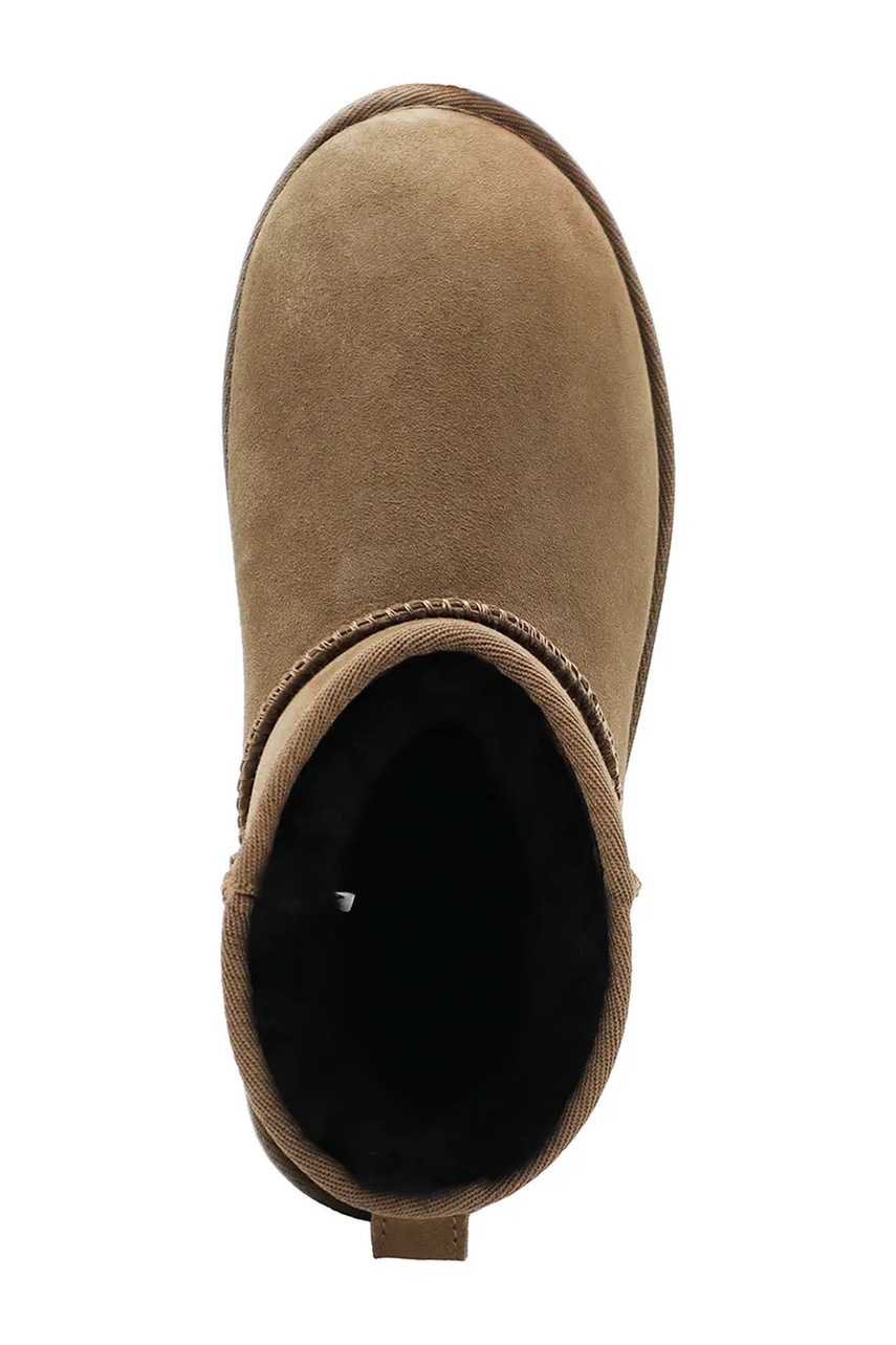 Замшеві чоботи Emu Australia Stinger Micro Flatform колір коричневий W13082.CORI 