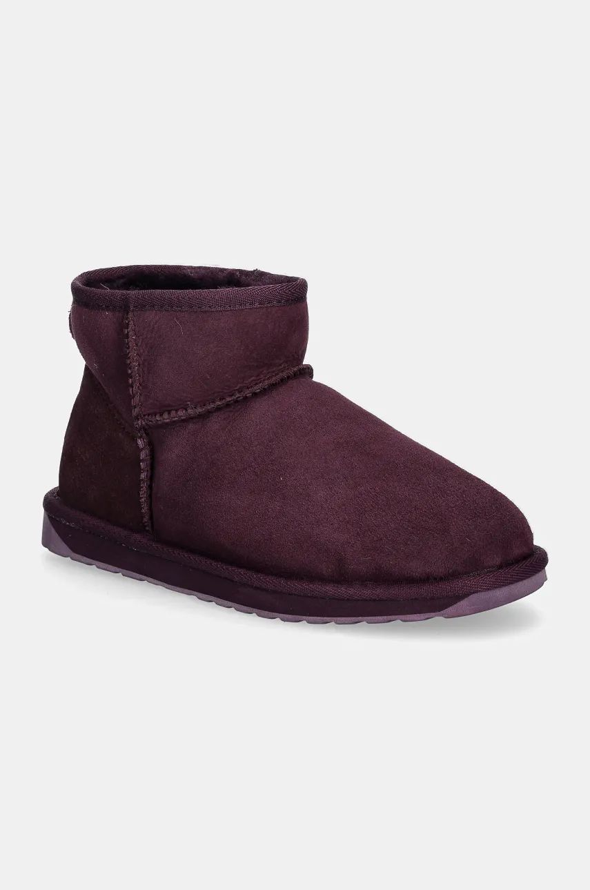 Emu Australia cizme de zapada din piele intoarsa Stinger Micro culoarea violet, W10937.PLUM