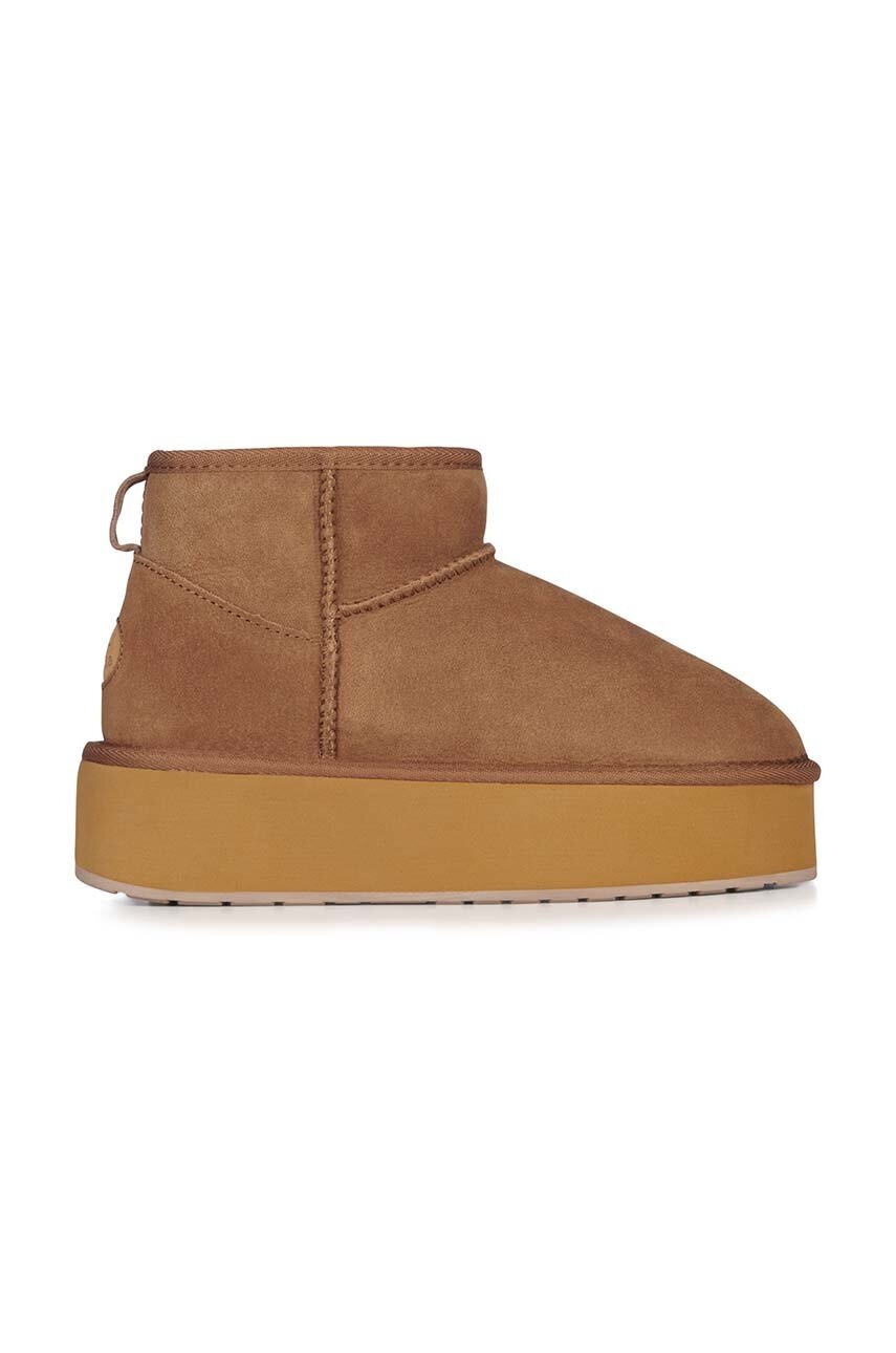 

Велурени апрески Emu Australia Stinger Micro Flatform в кафяво W13082.CHES, Кафяв