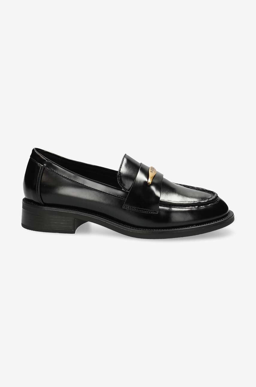 Mexx mocasini PEARL MAE femei, culoarea negru, cu toc plat, MITY1200443W Mexx mocasini PEARL MAE femei, culoarea negru, cu toc plat, MITY1200443W
