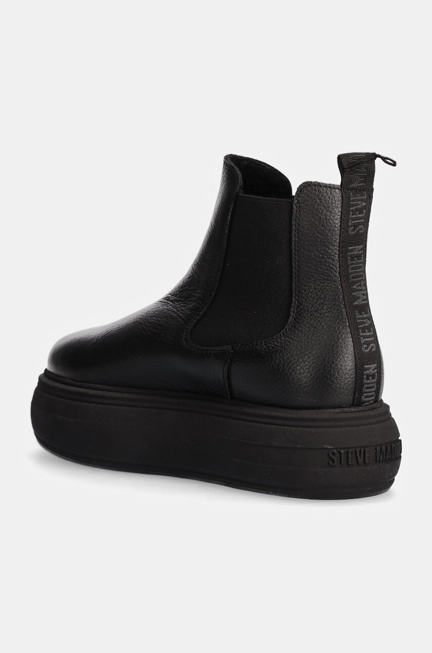 Steve Madden bőr bokacsizma Hazel fekete, női, enyhén téliesített, platformos, SM11003088 termék 2. képe