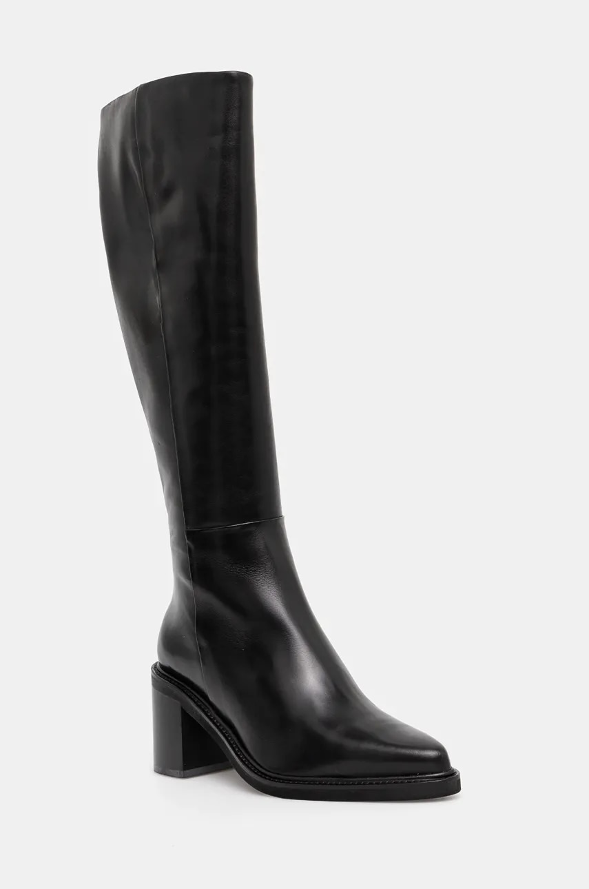 Billi Bi ghete de piele femei, culoarea negru, cu toc drept, A7311 Billi Bi ghete de piele femei, culoarea negru, cu toc drept, A7311