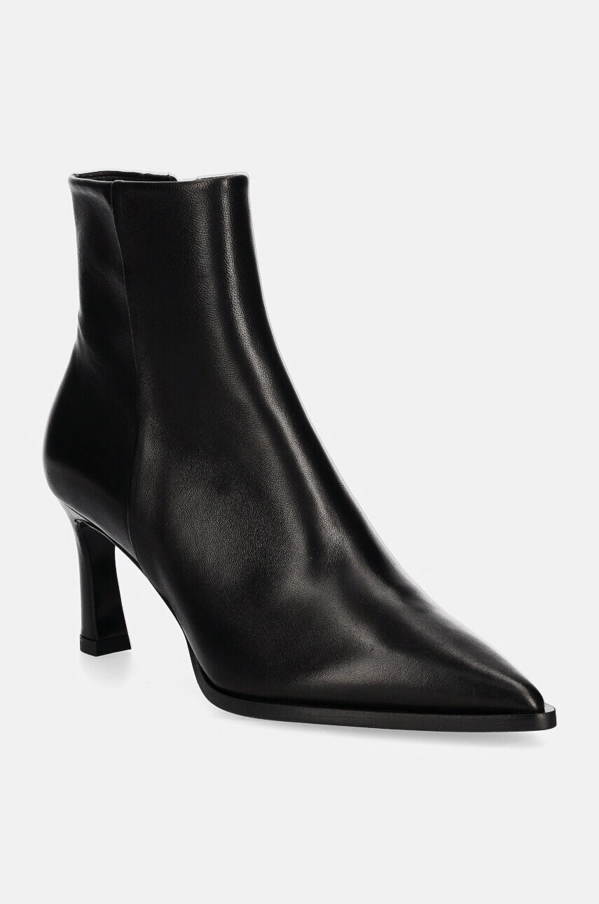 Billi Bi cizme de piele femei, culoarea negru, cu toc cui, A7540