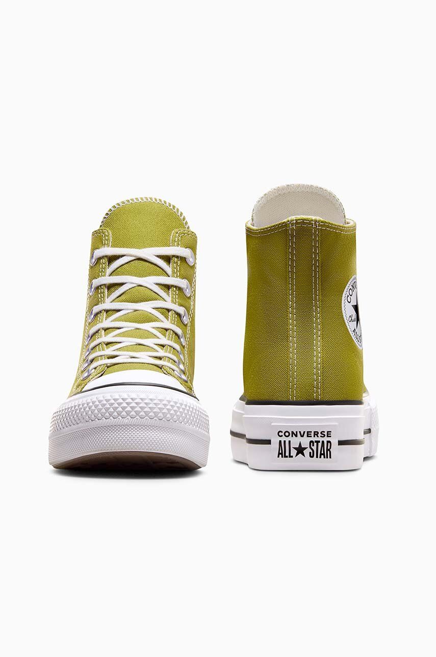 Converse Tenisi Chuck Taylor All Star Lift Femei, Culoarea Verde, A08286C