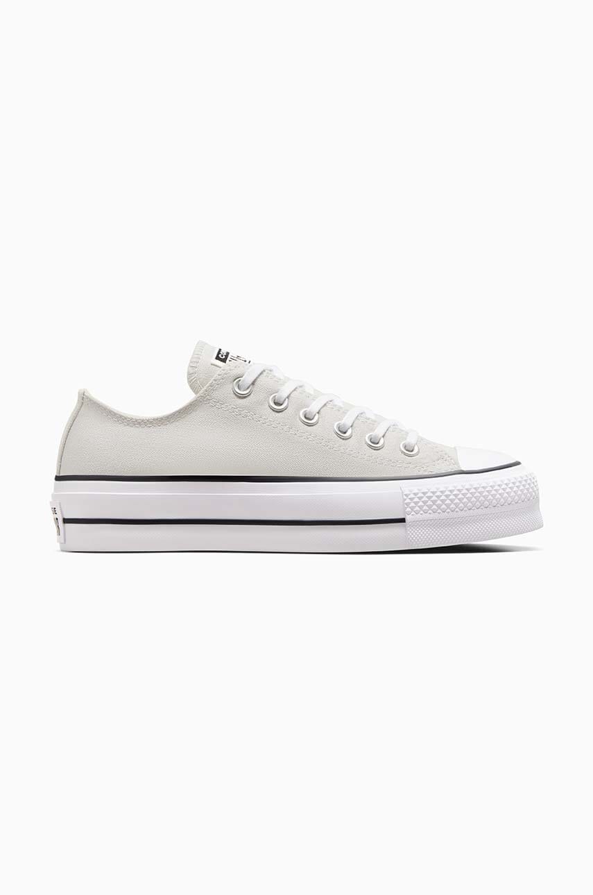 Converse tenisi Chuck Taylor All Star Lift femei, culoarea gri, A11538C Converse tenisi Chuck Taylor All Star Lift femei, culoarea gri, A11538C