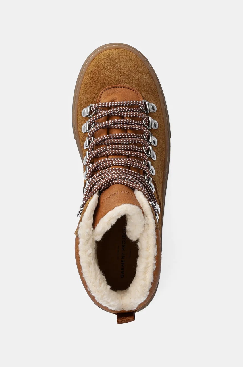 Μπότες χιονιού GARMENT PROJECT Evy χρώμα: καφέ, GPWF2598 φωτογραφία