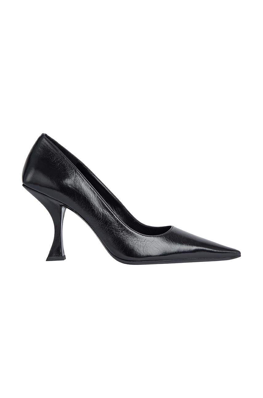 By Far stilettos de piele Viva culoarea negru, 23PFVIVBLCRE By Far stilettos de piele Viva culoarea negru, 23PFVIVBLCRE