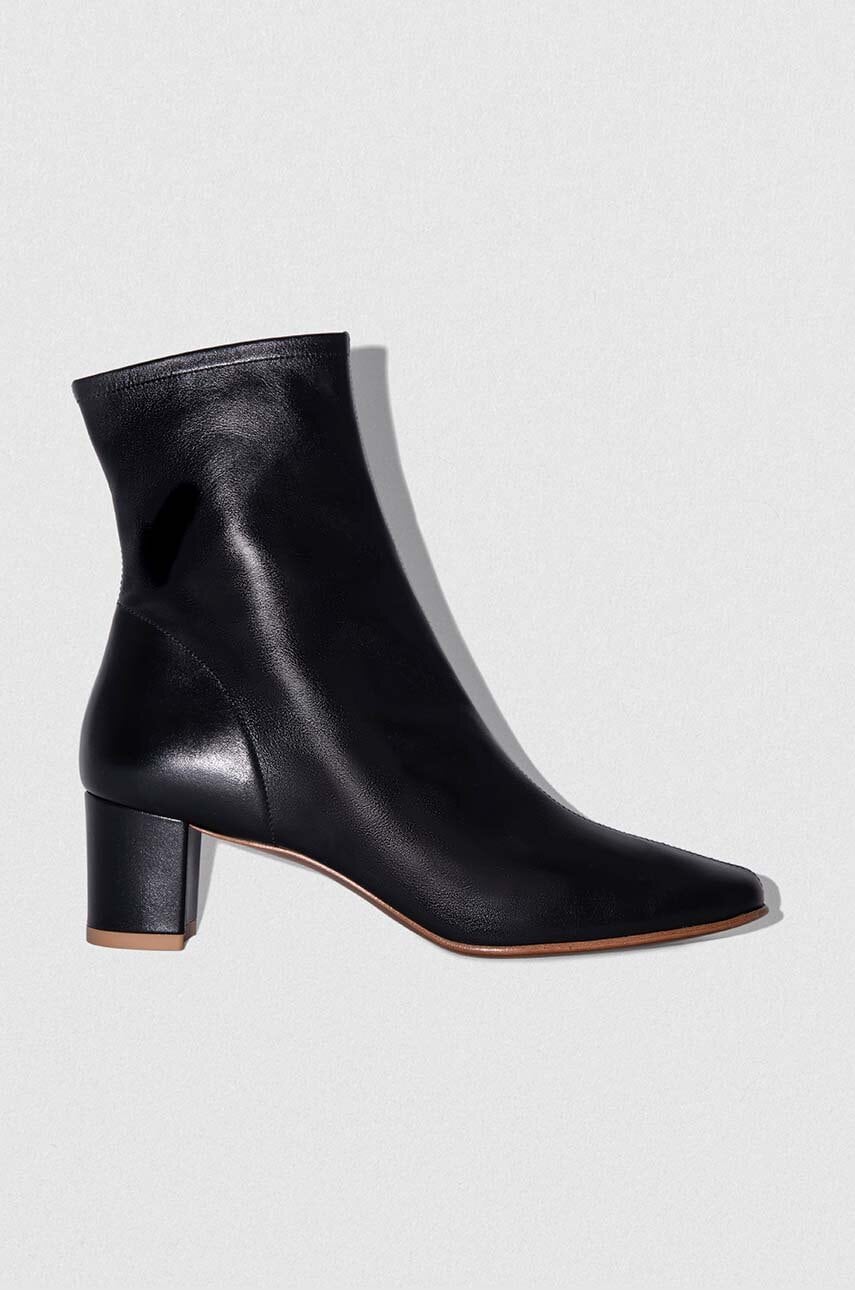 By Far cizme de piele Sofia femei, culoarea negru, cu toc drept, 16603-05-SBLKL By Far cizme de piele Sofia femei, culoarea negru, cu toc drept, 16603-05-SBLKL