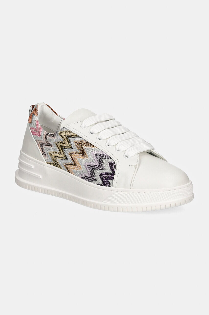Missoni sneakers Alex culoarea alb, MW60_053