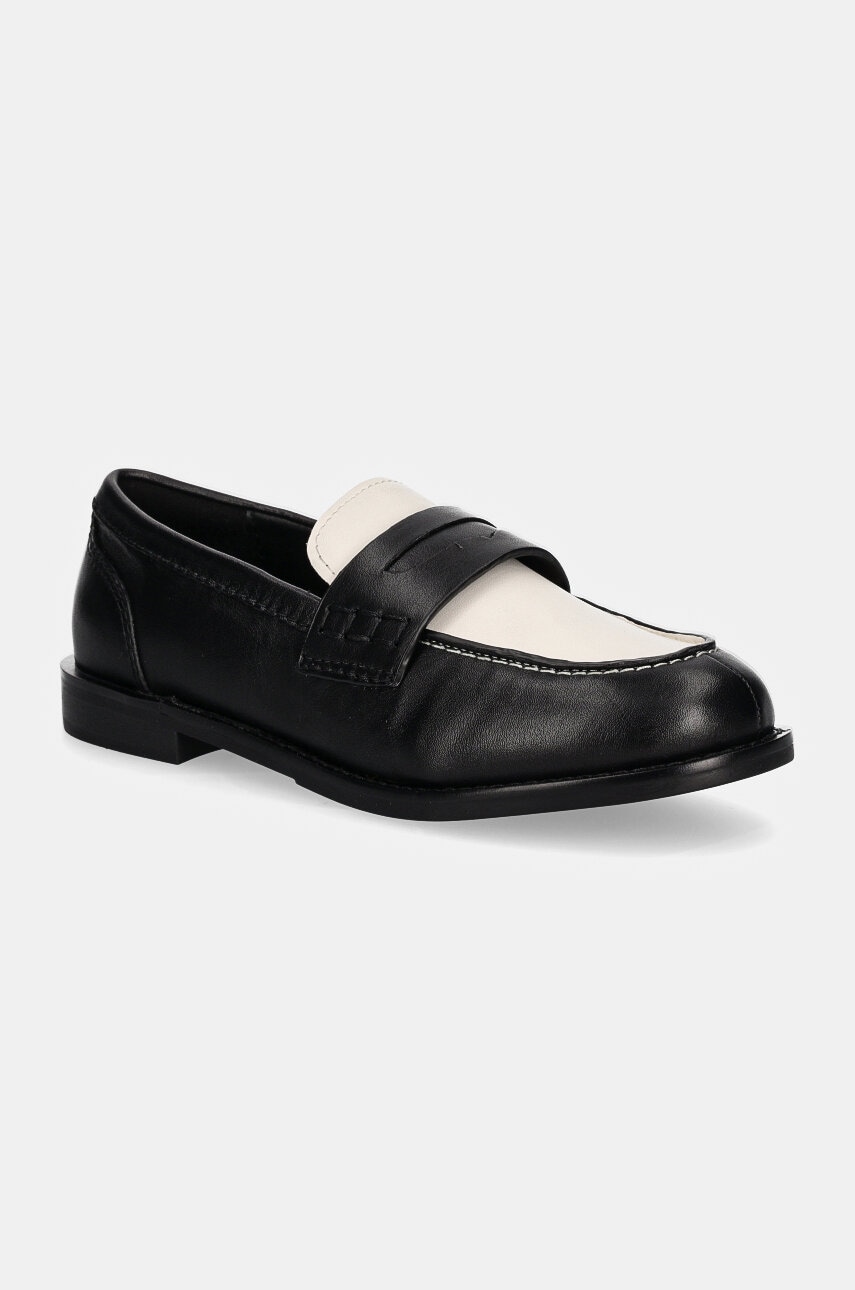 Aldo mocasini de piele ADIBAEN femei, culoarea negru, cu toc plat, 13838591 ADIBAEN Aldo mocasini de piele ADIBAEN femei, culoarea negru, cu toc plat, 13838591 ADIBAEN