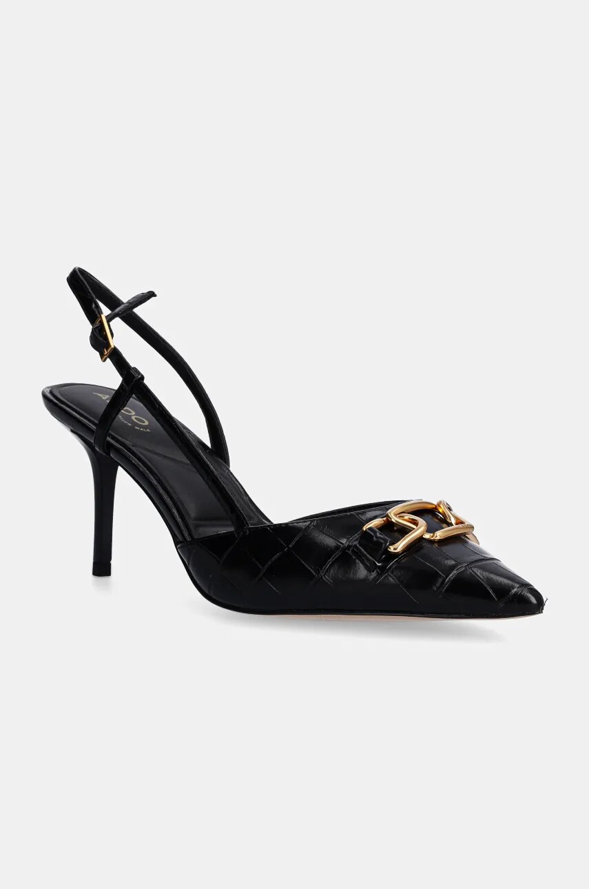 Aldo pantofi cu toc SHIRLY culoarea negru, 13839889 SHIRLY