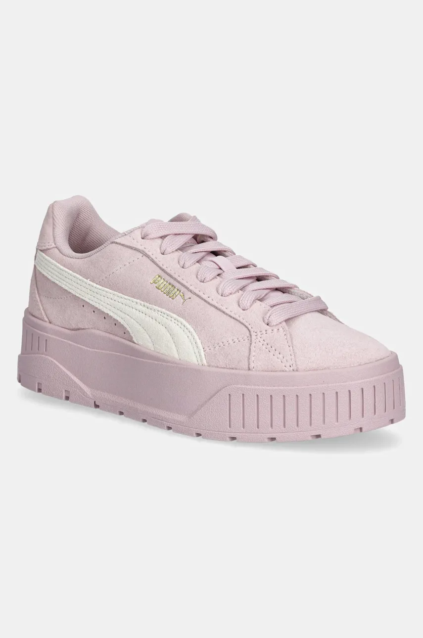 Puma sneakers din piele intoarsă Karmen II culoarea violet, 397457