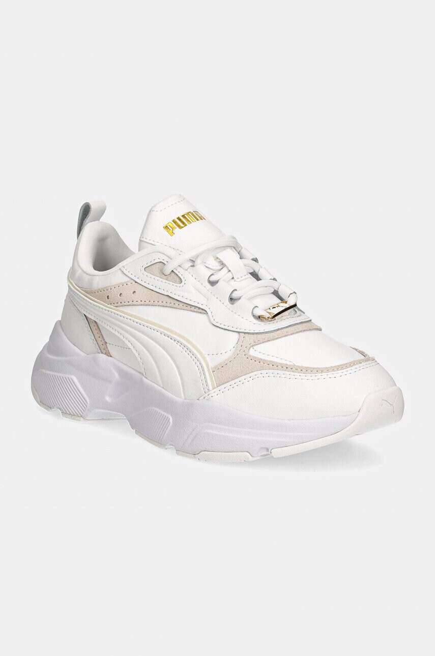 Puma sneakers Cassia Lux culoarea alb, 397837