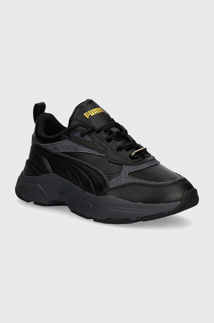 Puma sneakers Cassia Lux culoarea negru, 397837