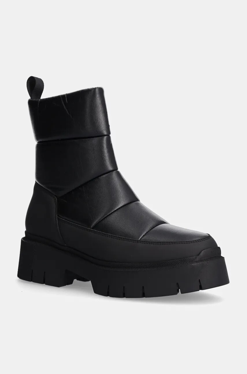 HUGO botine Kris femei, culoarea negru, cu platforma, 50529838