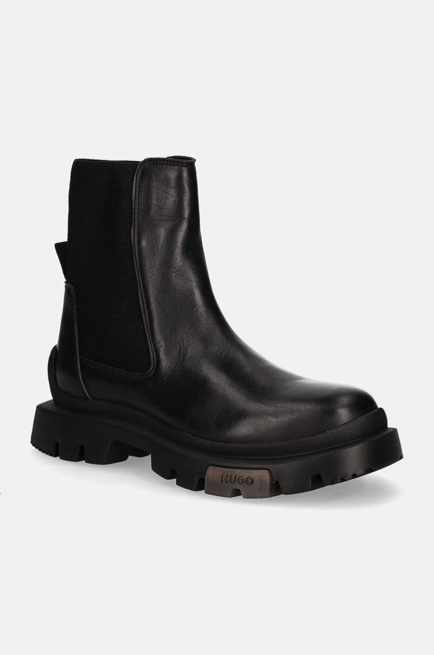 

Боти HUGO Fabyan в черно с равна подметка 50529892, Черен