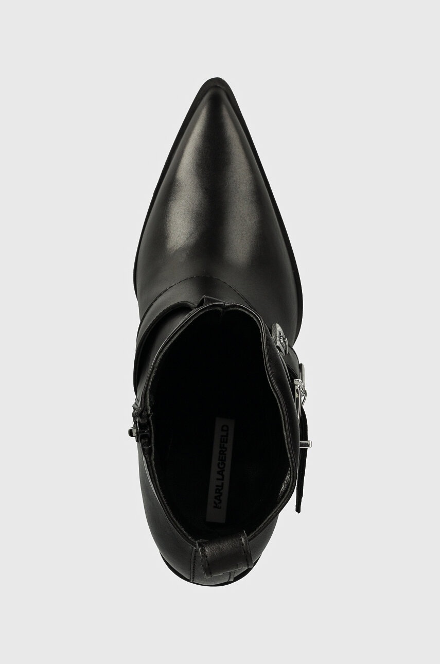 Kožené kotníkové boty Karl Lagerfeld KOWBOY (obrázek 4)