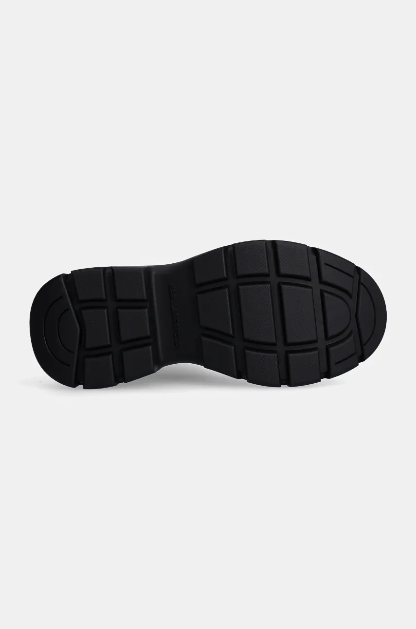 Чоботи Karl Lagerfeld LUNA SNOW жіночі колір бежевий на платформі злегка утеплена KL42965 