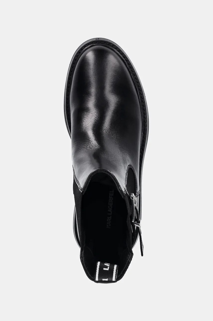 Kožené kotníkové boty Karl Lagerfeld BURLY BIKER (obrázek 4)