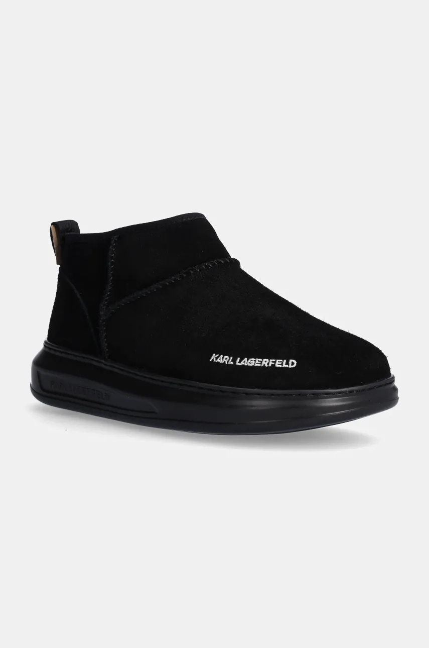 Semišové snehule Karl Lagerfeld KAPRI KOSI