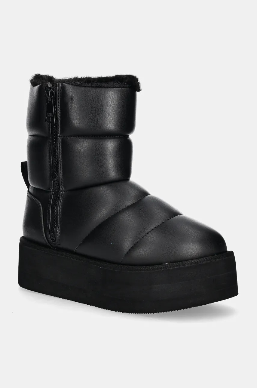 Karl Lagerfeld bocanci de piele THERMO culoarea negru, KL48554 Karl Lagerfeld bocanci de piele THERMO culoarea negru, KL48554
