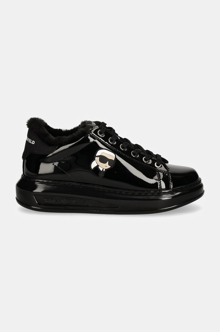 Karl Lagerfeld sneakers din piele KAPRI culoarea negru, KL62531S