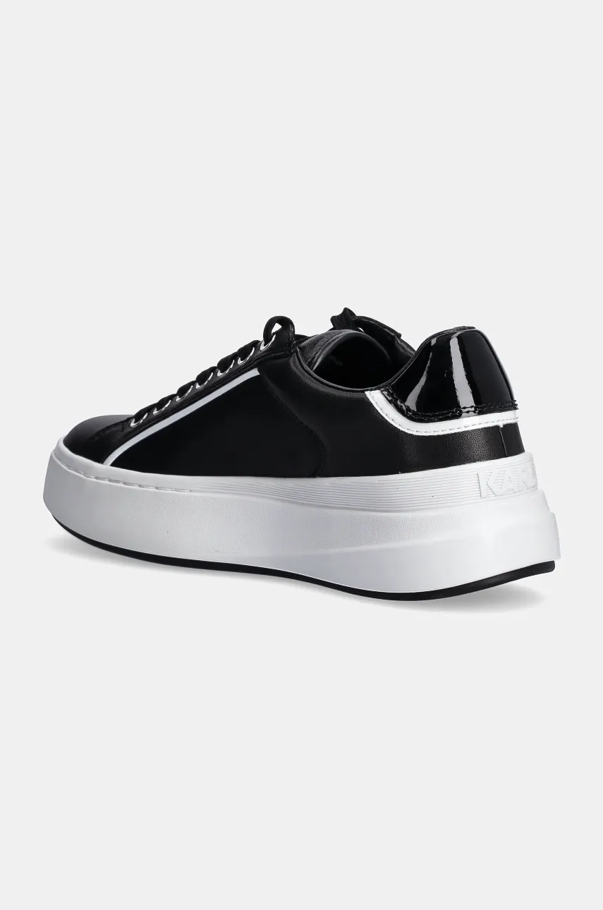 Karl Lagerfeld Sneakers Din Piele KRONOS Culoarea Negru, KL64020