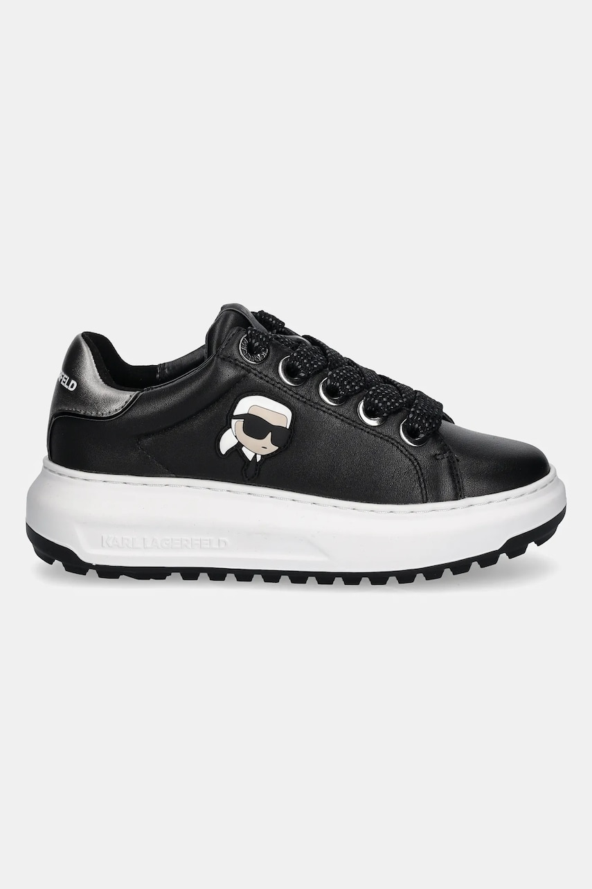 Кожаные кроссовки Karl Lagerfeld KAPRI цвет чёрный KL67530 Кожаные кроссовки Karl Lagerfeld KAPRI цвет чёрный KL67530