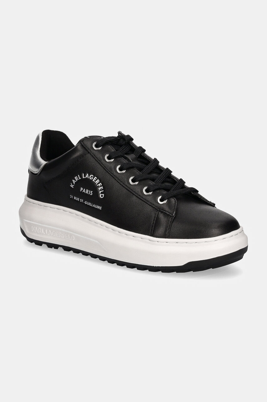 Karl Lagerfeld sneakers din piele KAPRI culoarea negru, KL67538 Karl Lagerfeld sneakers din piele KAPRI culoarea negru, KL67538