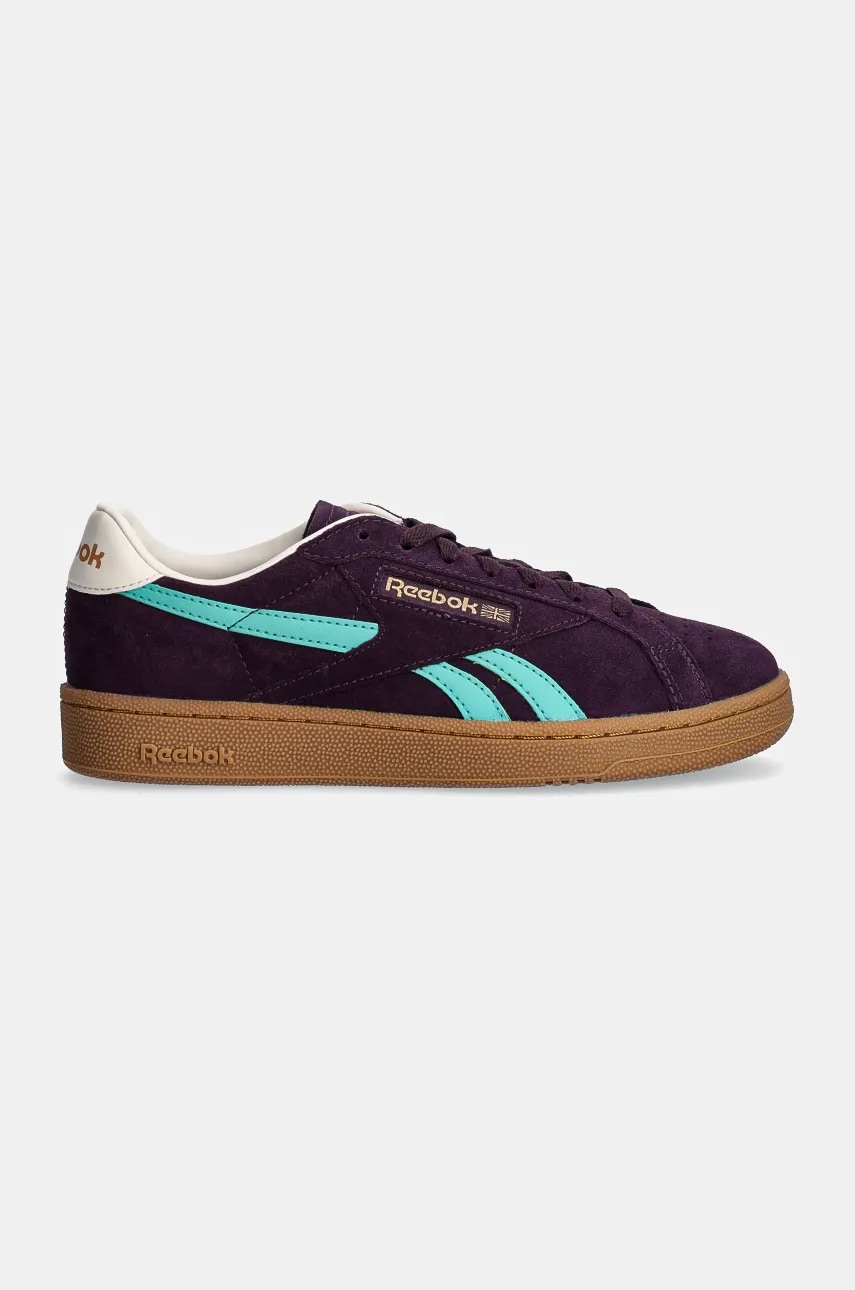 Замшевые кроссовки Reebok Classic Club C Grounds Uk цвет фиолетовый 100201229 Замшевые кроссовки Reebok Classic Club C Grounds Uk цвет фиолетовый 100201229