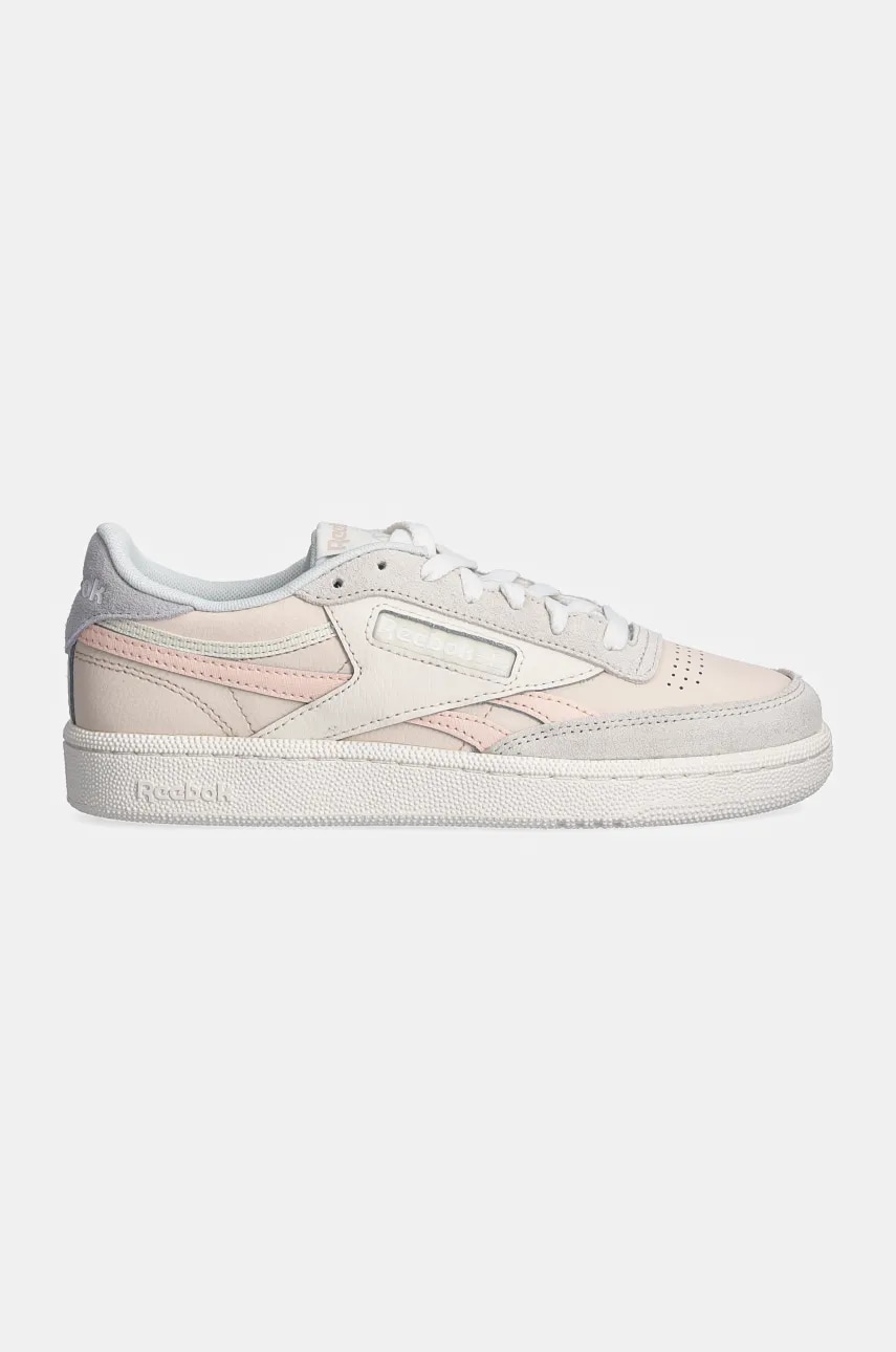 Кожаные кроссовки Reebok Classic Club C Revenge цвет бежевый 100201407 Кожаные кроссовки Reebok Classic Club C Revenge цвет бежевый 100201407