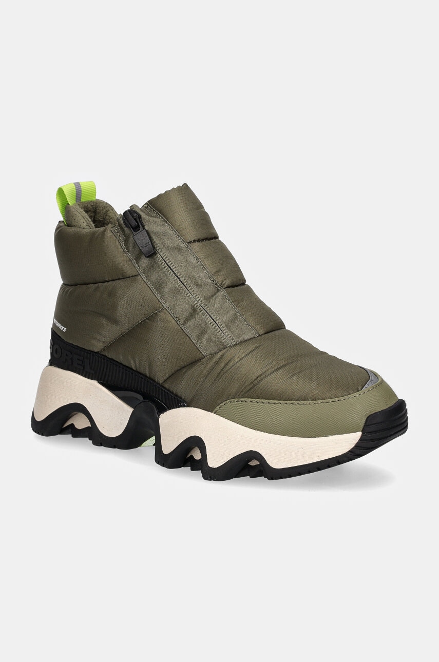 Sorel cizme de iarna KINETIC IMPACT PUFFY ZIP culoarea verde, 2058681397 Sorel cizme de iarna KINETIC IMPACT PUFFY ZIP culoarea verde, 2058681397