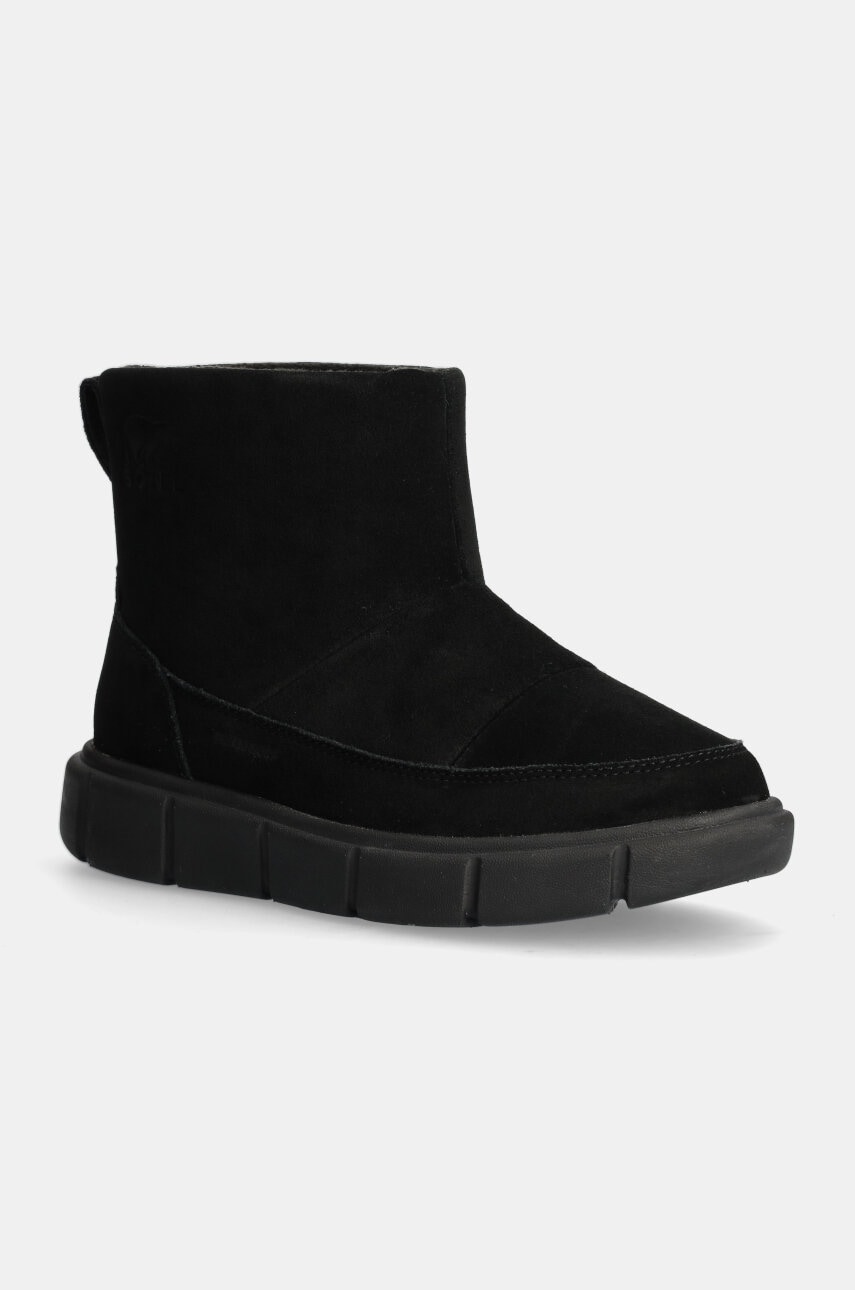 Sorel cizme de zapada din piele intoarsa SOREL EXPLORER III SLIP culoarea negru, 2077971010 Sorel cizme de zapada din piele intoarsa SOREL EXPLORER III SLIP culoarea negru, 2077971010