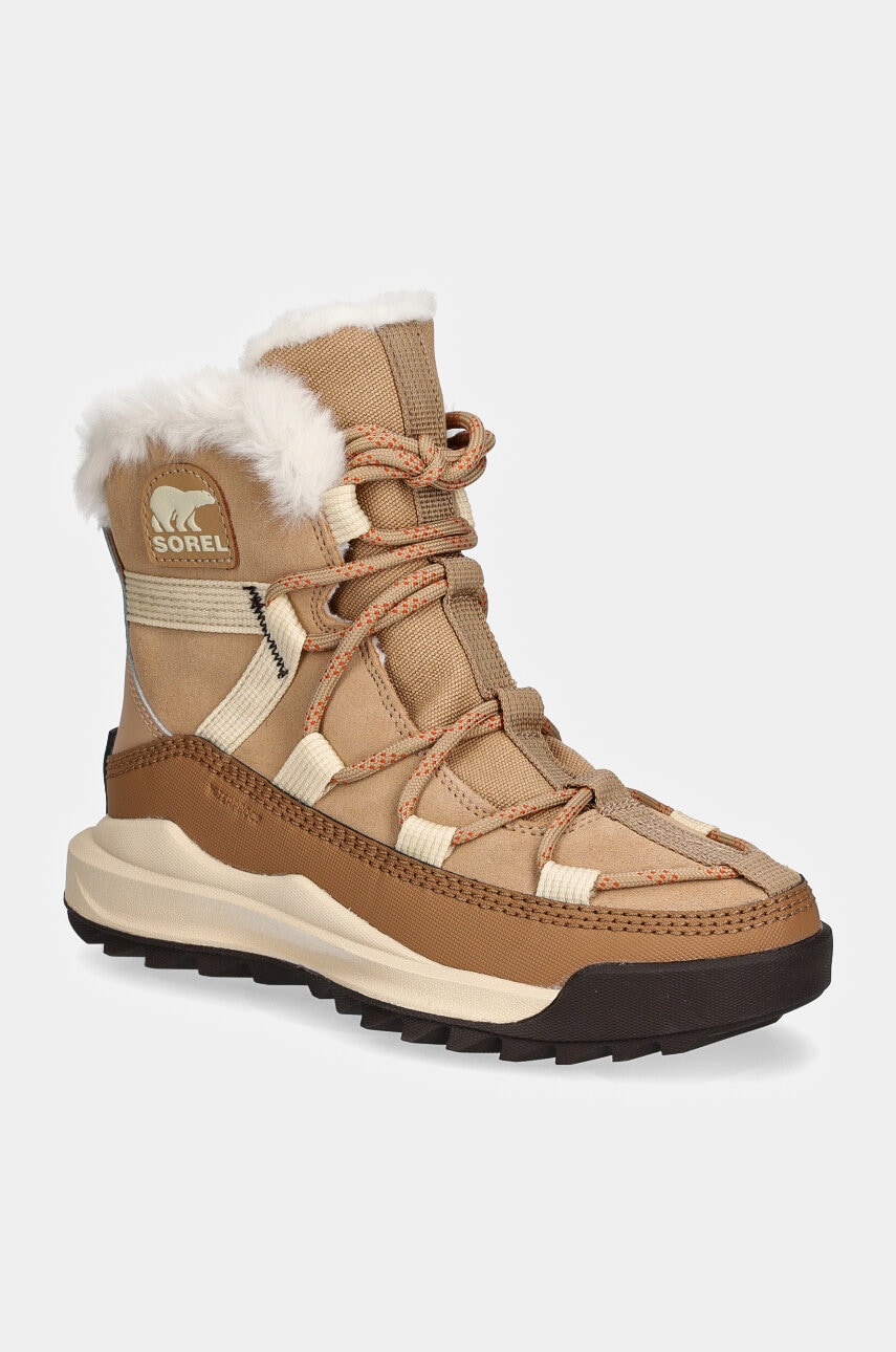 Sorel cizme de iarna ONA RMX GLACY PLUS WP culoarea bej, 2083061262