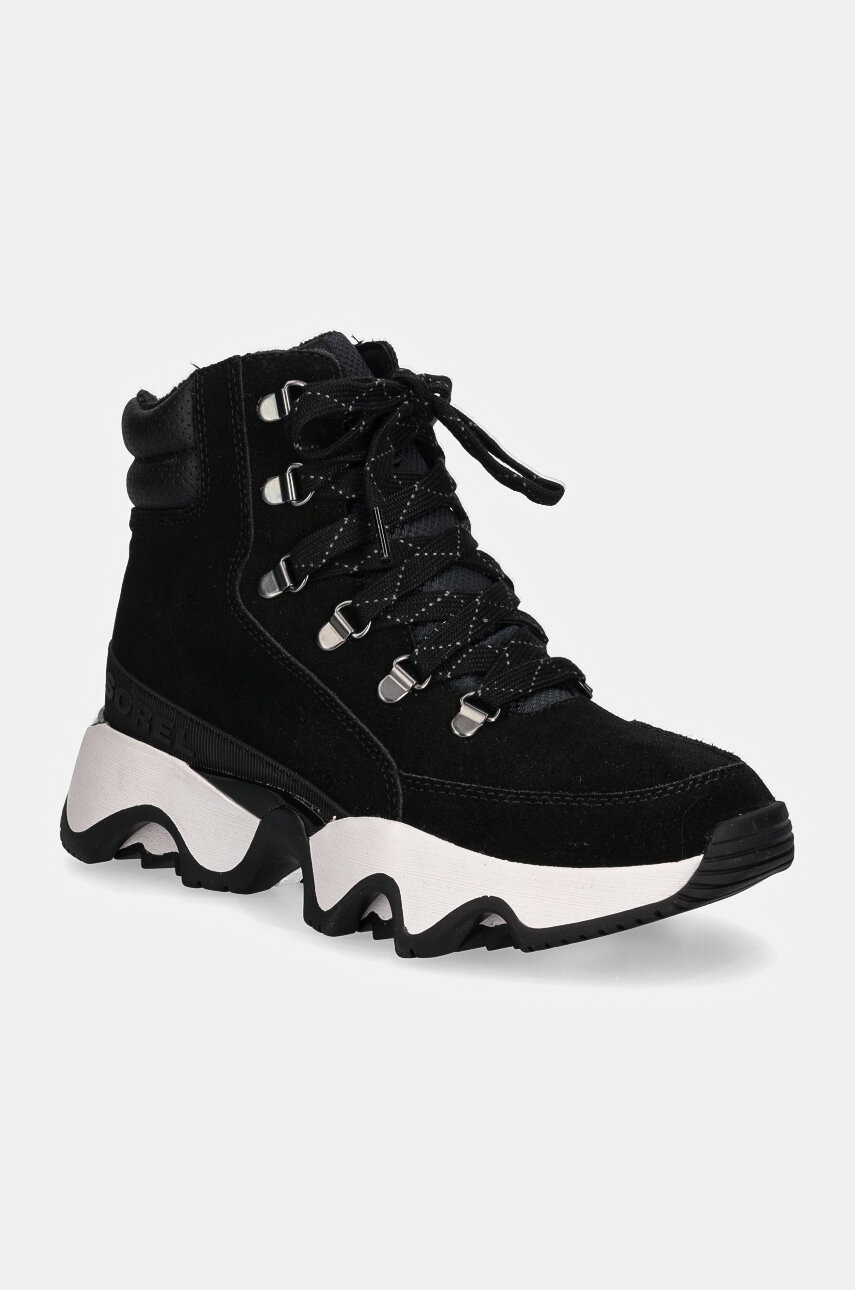 Sorel pantofi KINETIC IMPACT CONQUEST culoarea negru, cu toc plat, izolare usoara, 2088281010 Sorel pantofi KINETIC IMPACT CONQUEST culoarea negru, cu toc plat, izolare usoara, 2088281010