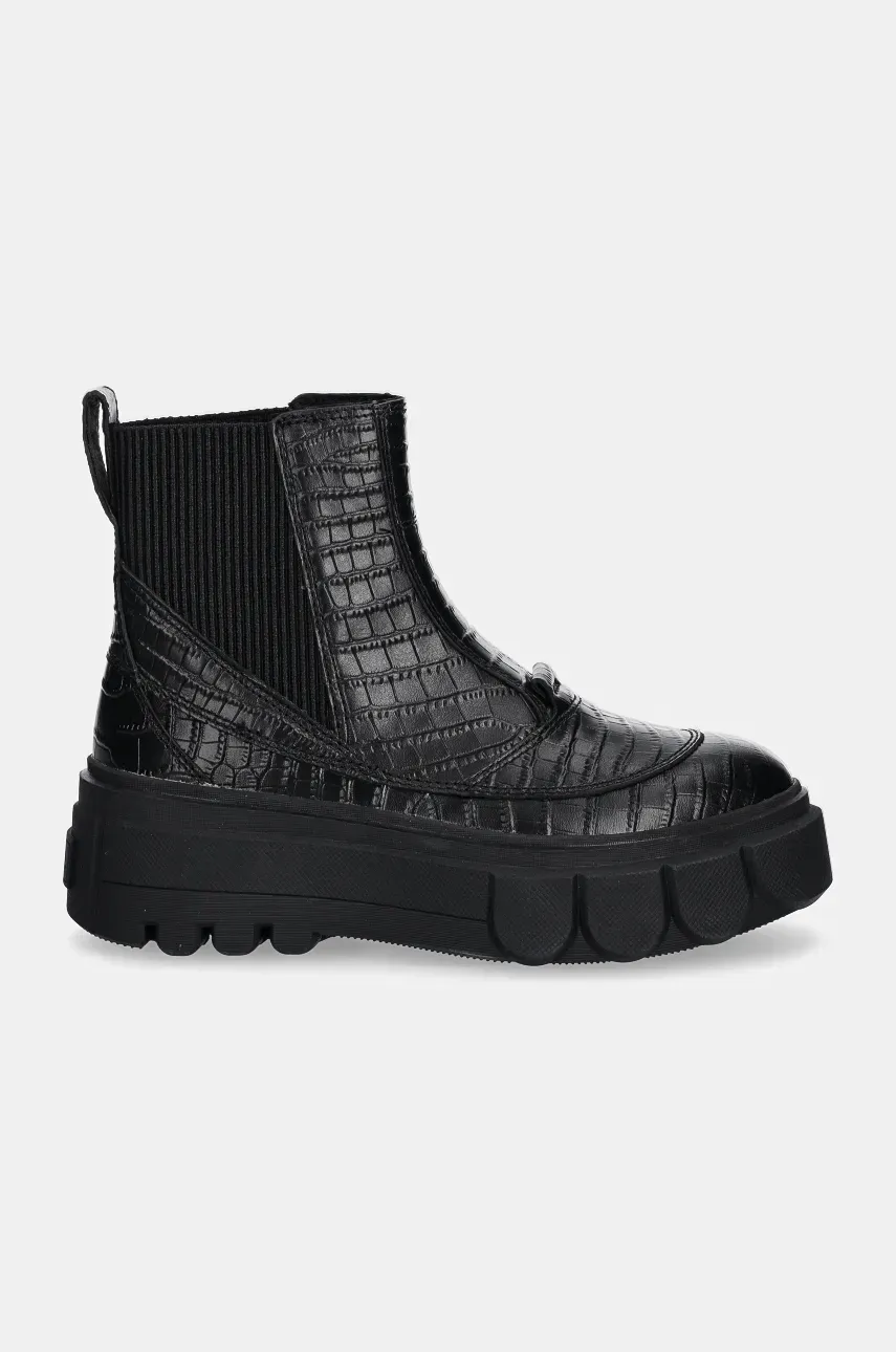 Кожаные полусапожки Sorel CARIBOU X BOOT CHELSEA W женские цвет чёрный на платформе 2048441012 Кожаные полусапожки Sorel CARIBOU X BOOT CHELSEA W женские цвет чёрный на платформе 2048441012