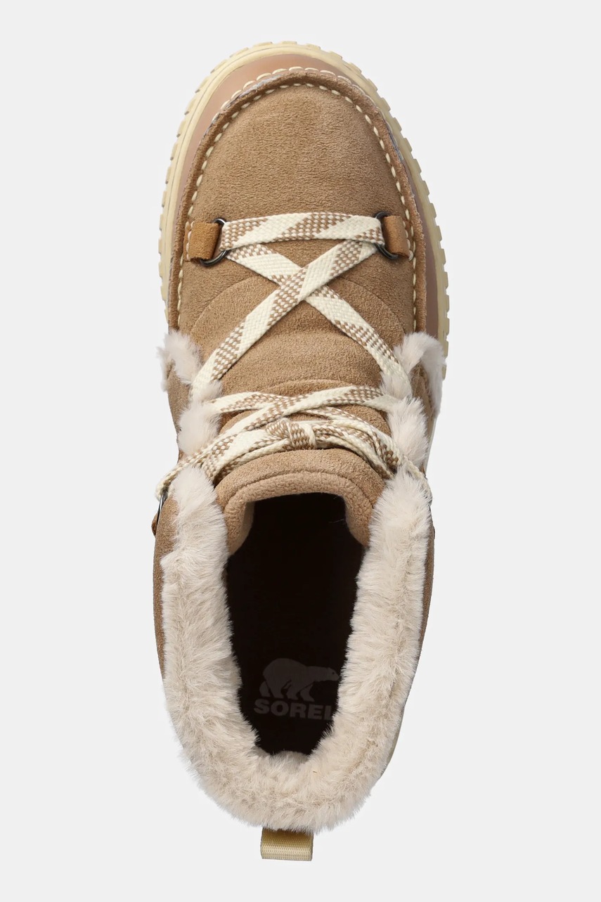 Μπότες χιονιού σουέτ Sorel ONA AVE ALPINE BOOT WP χρώμα: καφέ, 2088311226 φωτογραφία