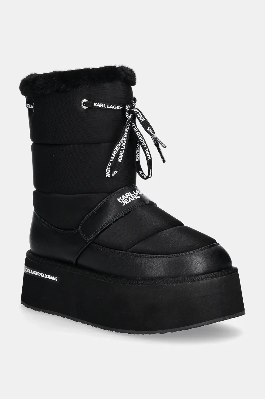 Karl Lagerfeld Jeans cizme de iarna KLJ WEDGE culoarea negru, KLJ47964 Karl Lagerfeld Jeans cizme de iarna KLJ WEDGE culoarea negru, KLJ47964