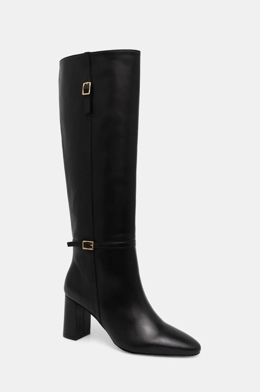 Alohas cizme Sharon femei, culoarea negru, cu toc drept, S100422-01