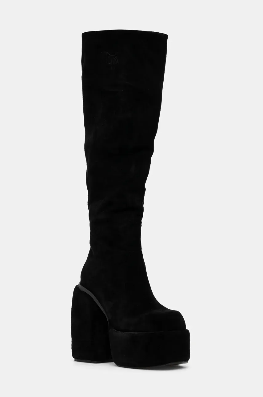 Сапоги Naked Wolfe Space женские цвет чёрный каблук кирпичик Space Black Kid Suede Сапоги Naked Wolfe Space женские цвет чёрный каблук кирпичик Space Black Kid Suede