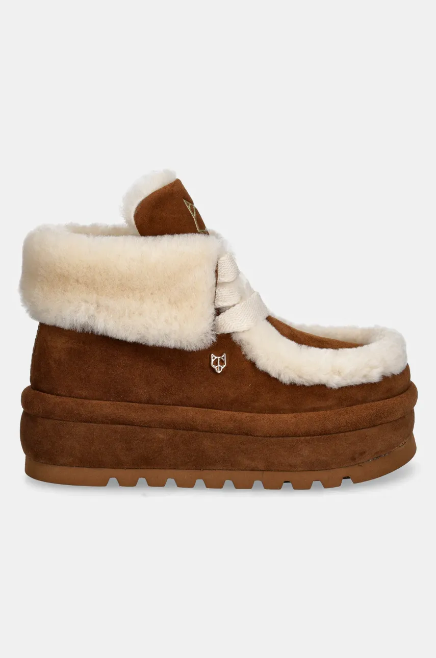 Замшевые сапоги Naked Wolfe Bambi цвет бежевый Bambi Suede Shearling Tan Замшевые сапоги Naked Wolfe Bambi цвет бежевый Bambi Suede Shearling Tan