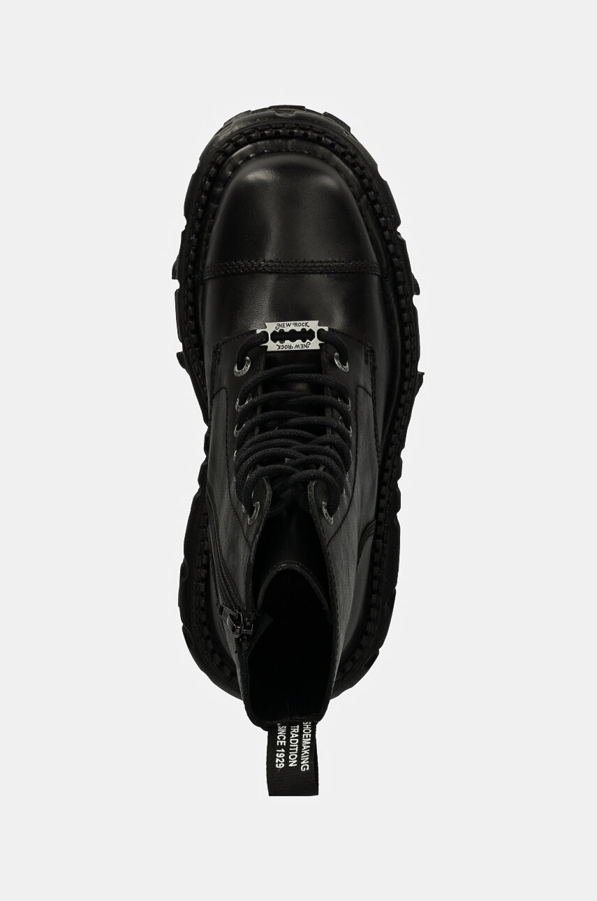 Δερμάτινα workers New Rock CRUST NEGRO IMPERFECT TANK NEGRO TORNILLOS χρώμα: μαύρο, M-TANK083-C1 φωτογραφία