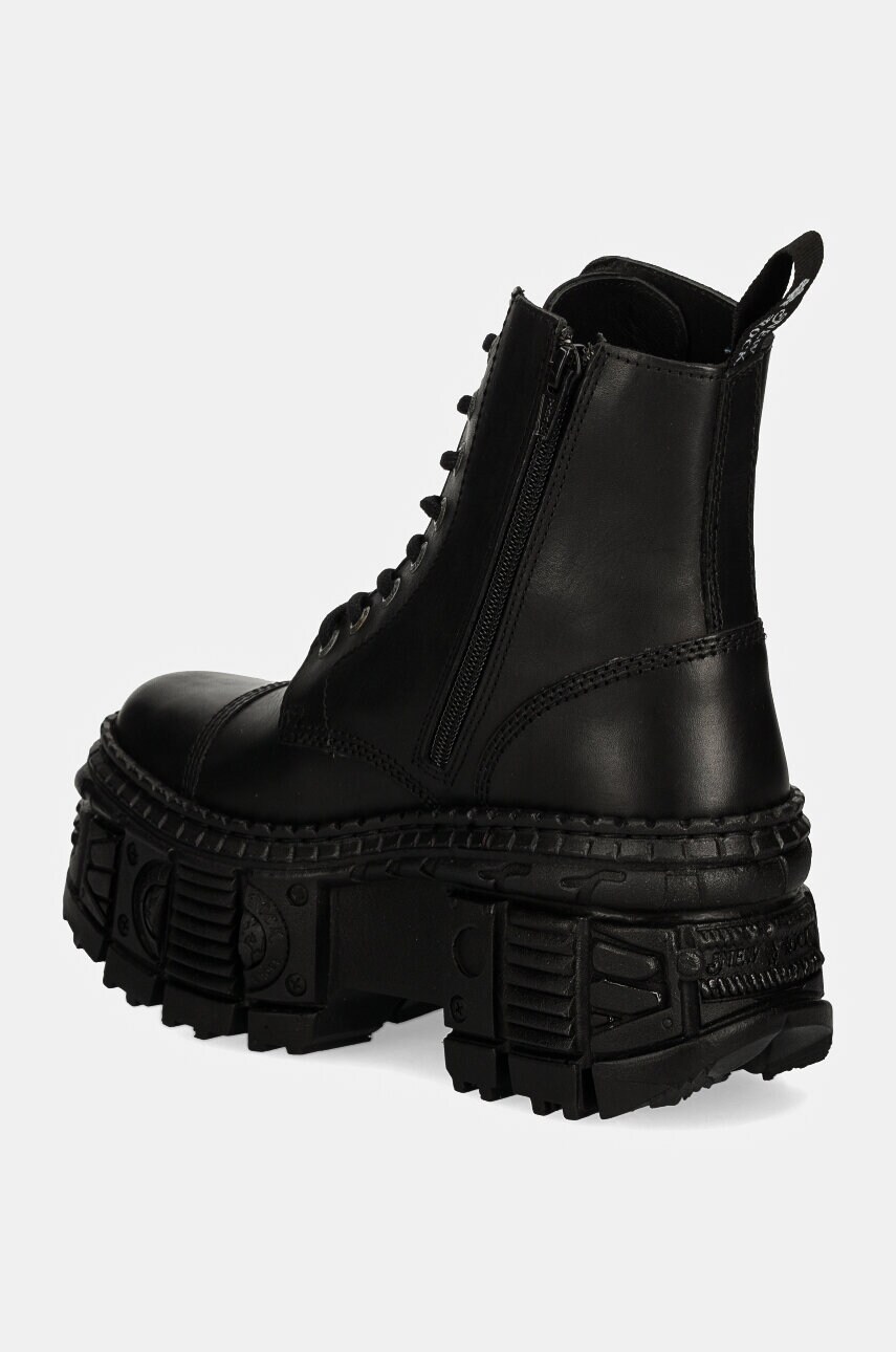 New Rock bőr bakancs CRUST NEGRO + TANK CASCO NEGRO fekete, női, platformos, M-WALL083C-S5 termék 2. képe