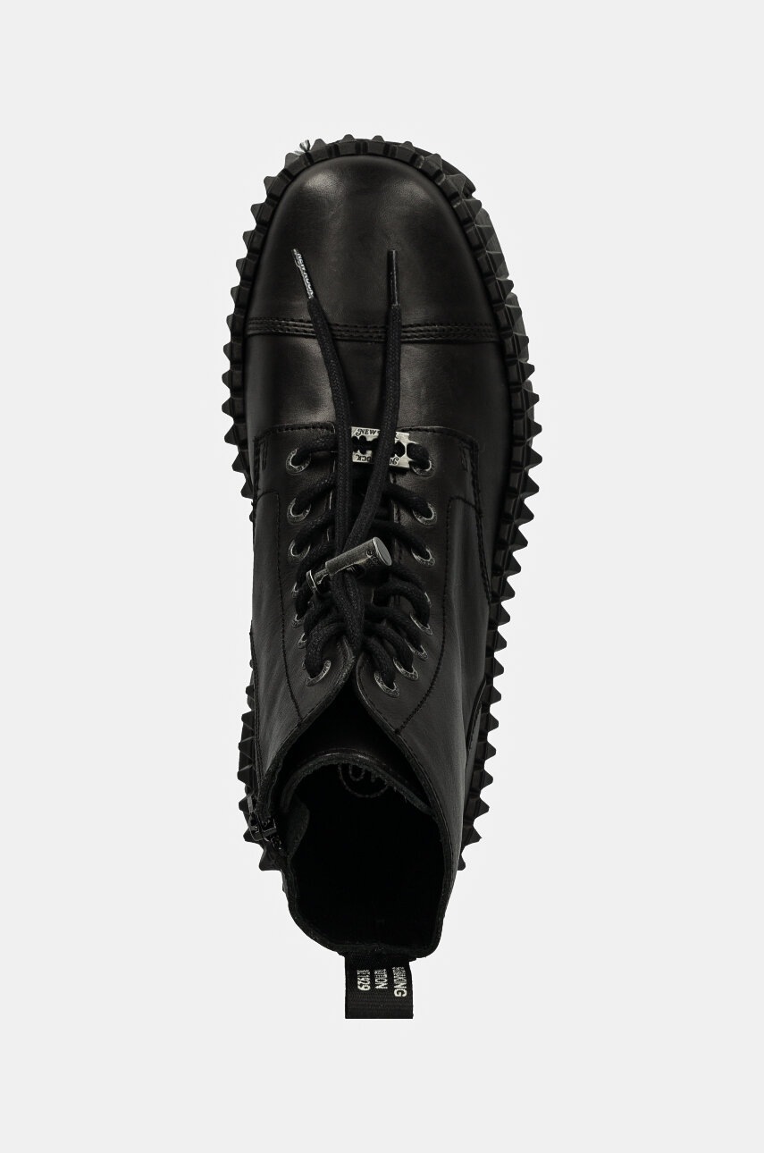 Δερμάτινα workers New Rock CRUST NEGRO + TOWER CASCO NEGRO χρώμα: μαύρο, M-WALL083CCT-S6 φωτογραφία